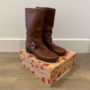 Les Lolita’s Brown Leather Boots w/Buckle